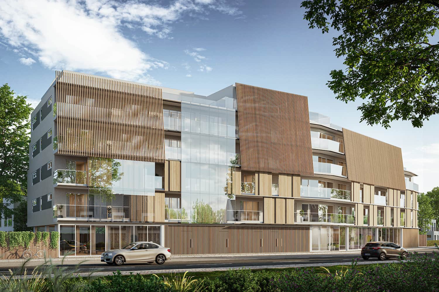Neubau Architektur Visualisierung